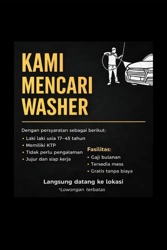 Lowongan Washer