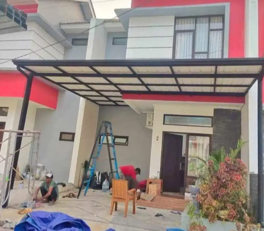 Pemasangan atap alderon rs mewah