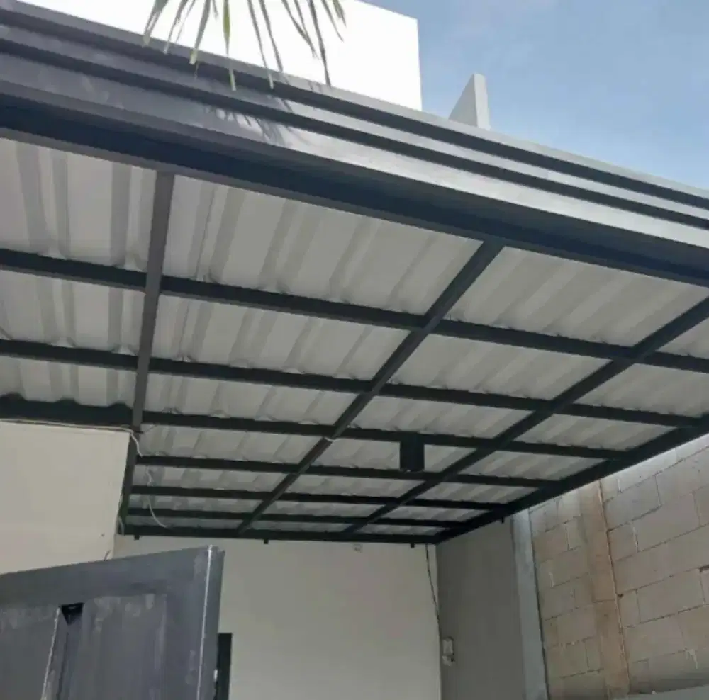 Pemasangan atap alderon dobel layer