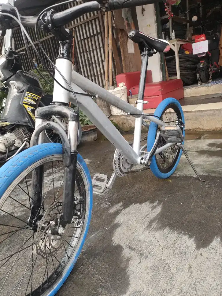 Sepeda BMX double dics 7speed siap gowes baru renov layak pakai ya