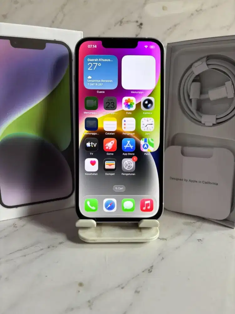 Iphone 14 128GB Purple Inter AllOperaror Mulus NoMinus