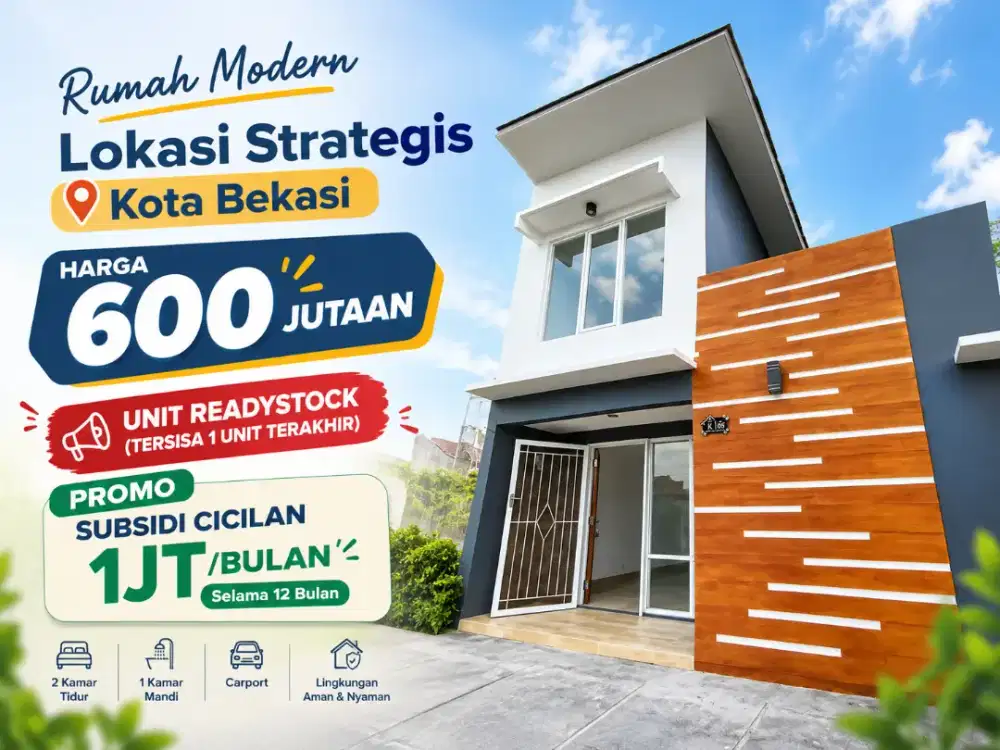 Rumah Readystock di Kota Bekasi