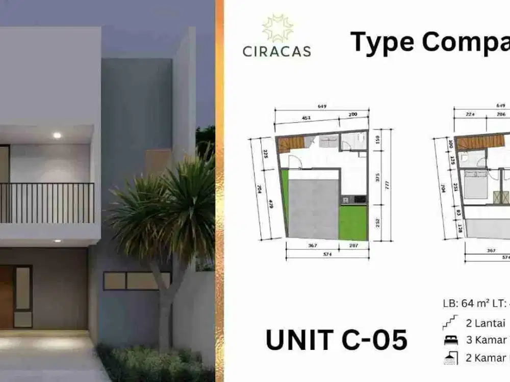 Rumah Exclusive Siap Huni Strategis Dekat LRT Ciracas
