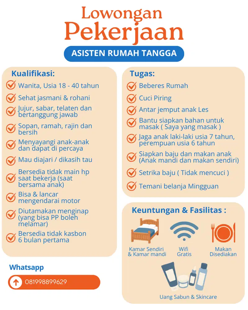 Lowongan Asisten Rumah Tangga