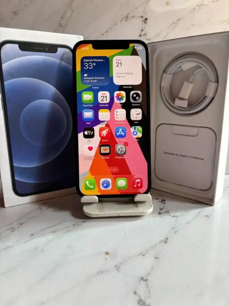 Iphone 12 128GB Black Inter AllOp Normal Semua