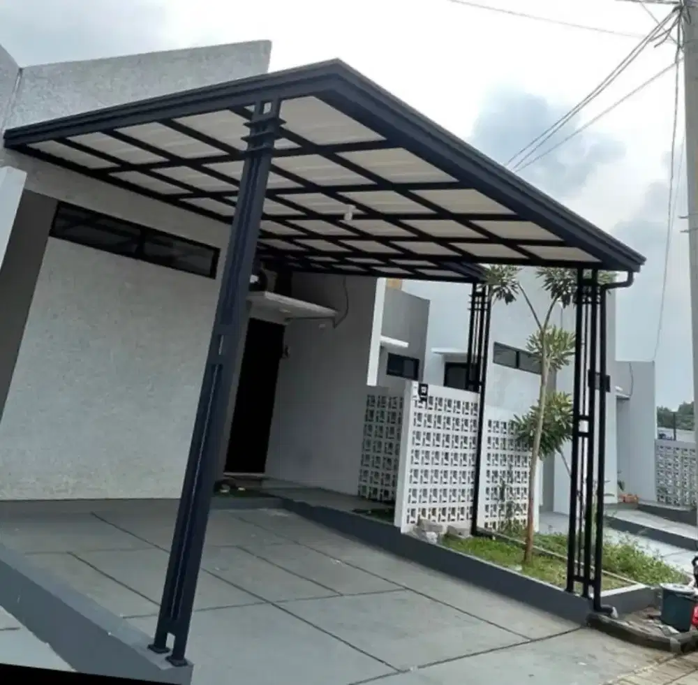 Pemasangan atap alderon dobel layer mewah