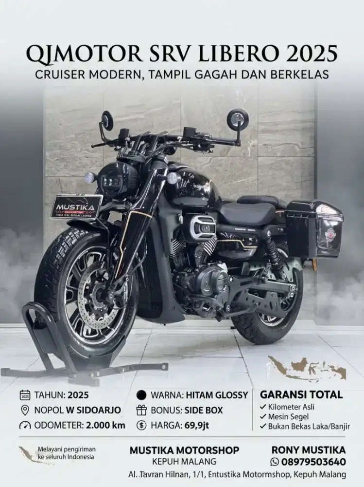 READY‼️ QJ MOTOR LIBERO SRV AMT 250 TH 2025 MULUS ODO MASIH 2RB ASLI