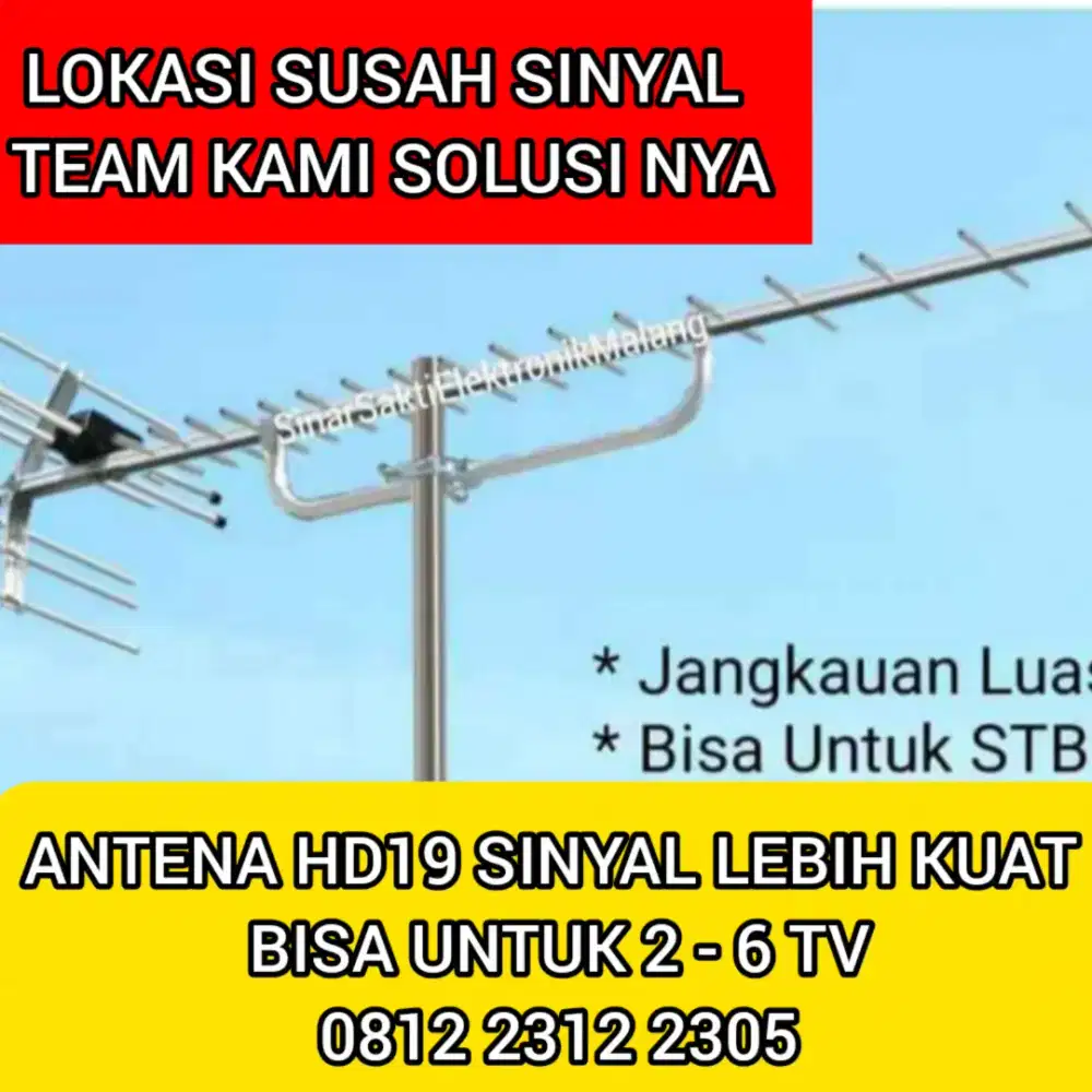 Toko Ahlinya Pasang Perbaikan Antena TV Digital