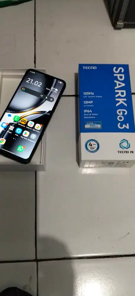 Tecno spark go 3 ram 4+4 /64 gb