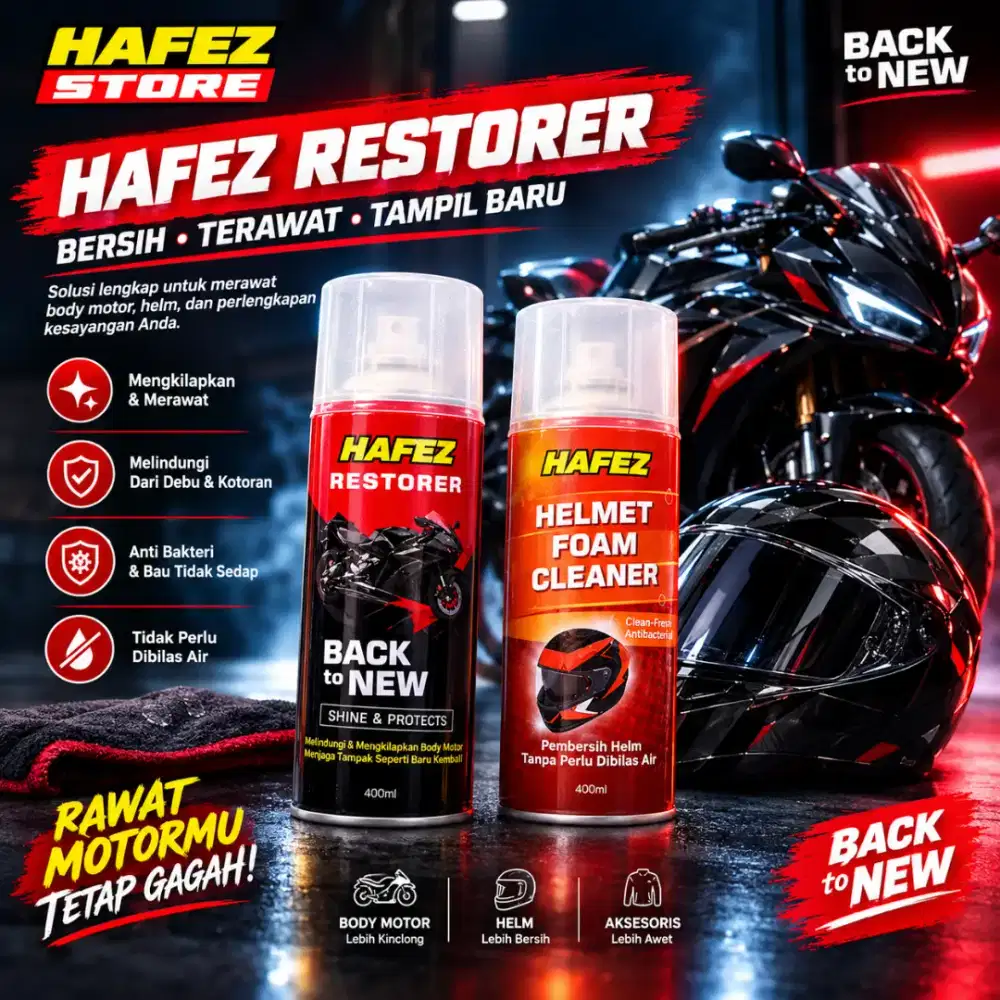 HAFEZ RESTORER & HELMET  (Pengkilap & Perawatan Body Motor & Mobil)