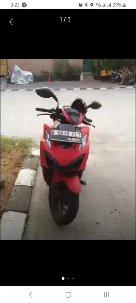 Honda Vario 160 CBS Merah – KM 27.000, Remote 2, Harga 18,5 Juta