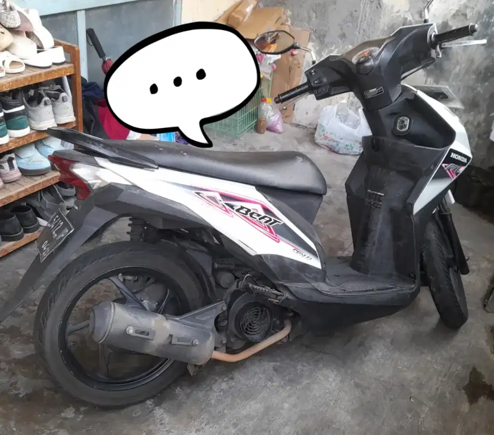 Beat FI 2013 CW Putih - Surat Lengkap Pajak Off 3x