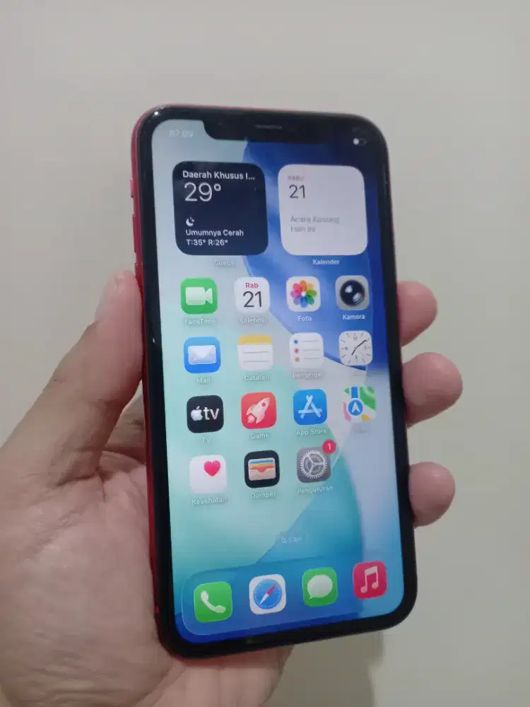 IPhone 11 Red 64Gb Fullset ex inter orian mulus normal