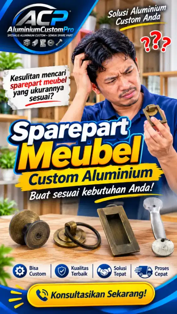 Jasa Pembuatan Sparepart Meubel Custom Aluminium