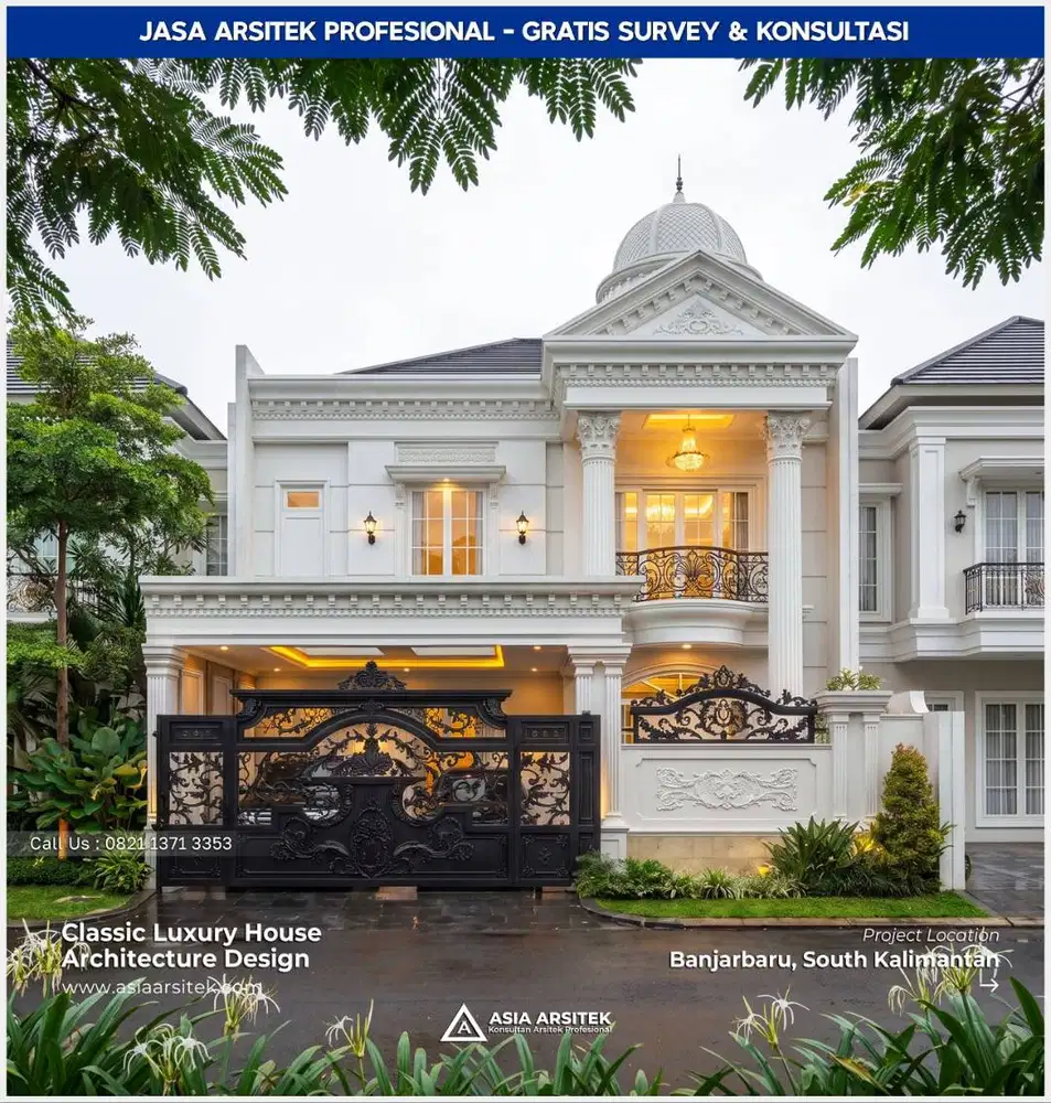 Jasa Arsitek Desain Rumah di Tangerang Desain Rumah 1600 m2