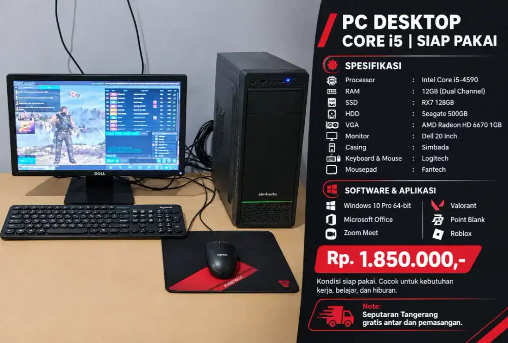 KOMPUTER FULLSET I5 4590