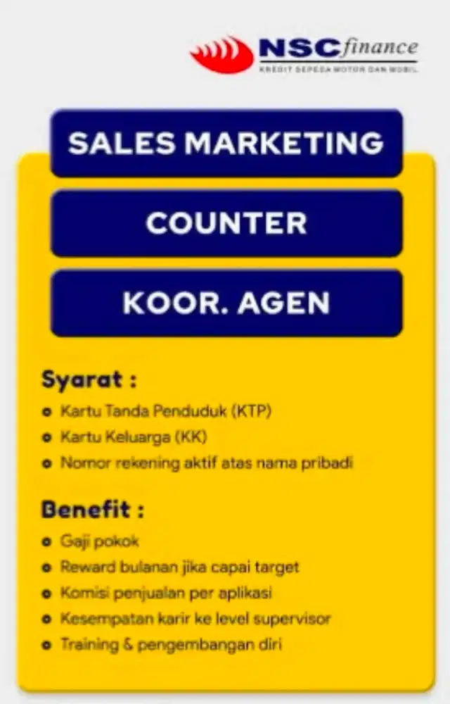 Lowongan Sales Marketing