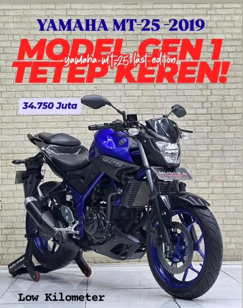Yamaha MT25 old 2019 mustika motor