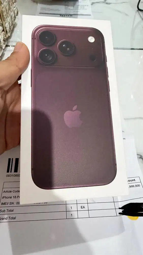 IPHONE 18 PRO 512GB BURGUNDY BNIB