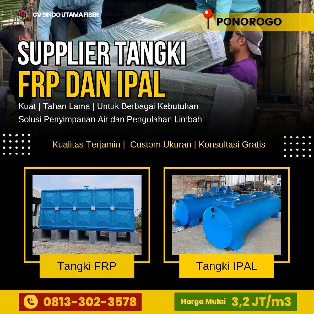 Distributor Ground Tank dan IPAL Ponorogo dan Promo Spesial