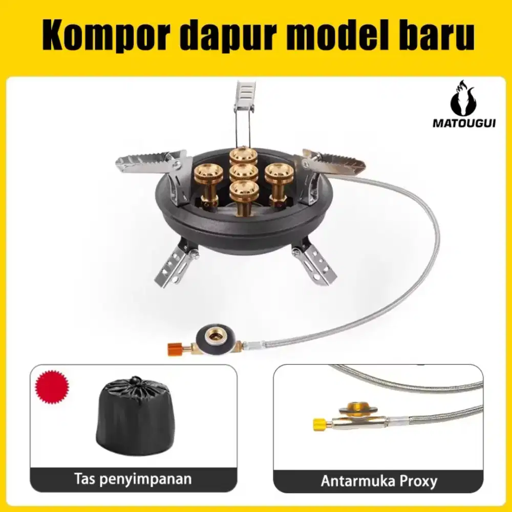 Kompor Camping 5 burner KP8308-1H