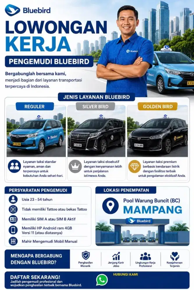 Driver Bluebird Pool Buncit Mampang