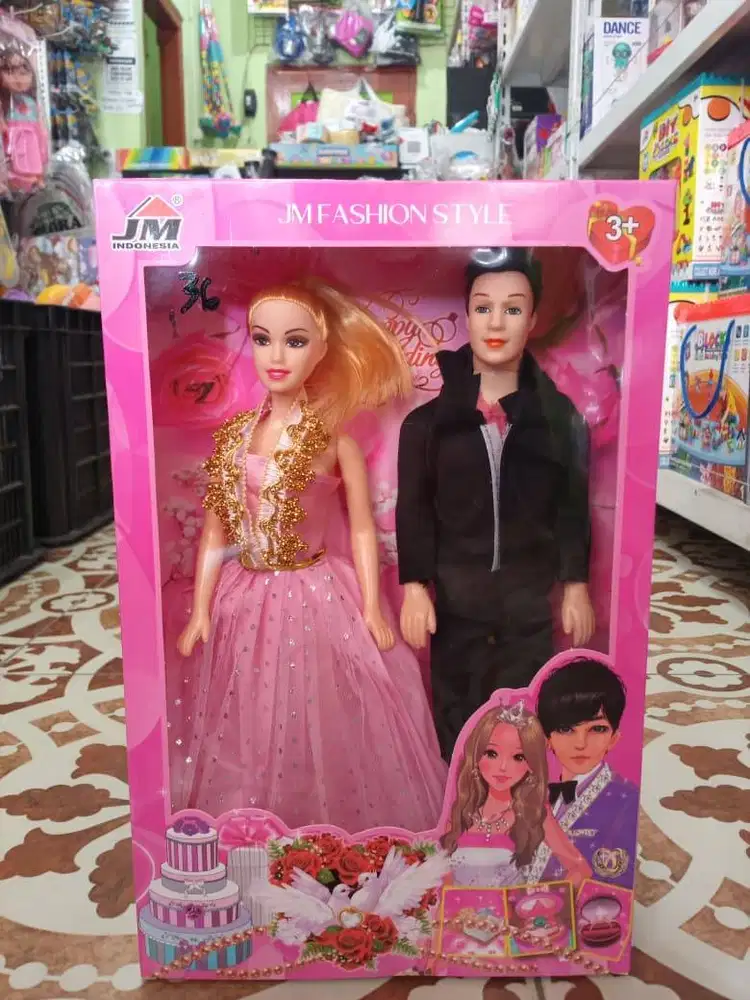mainan anak barbie pasangan