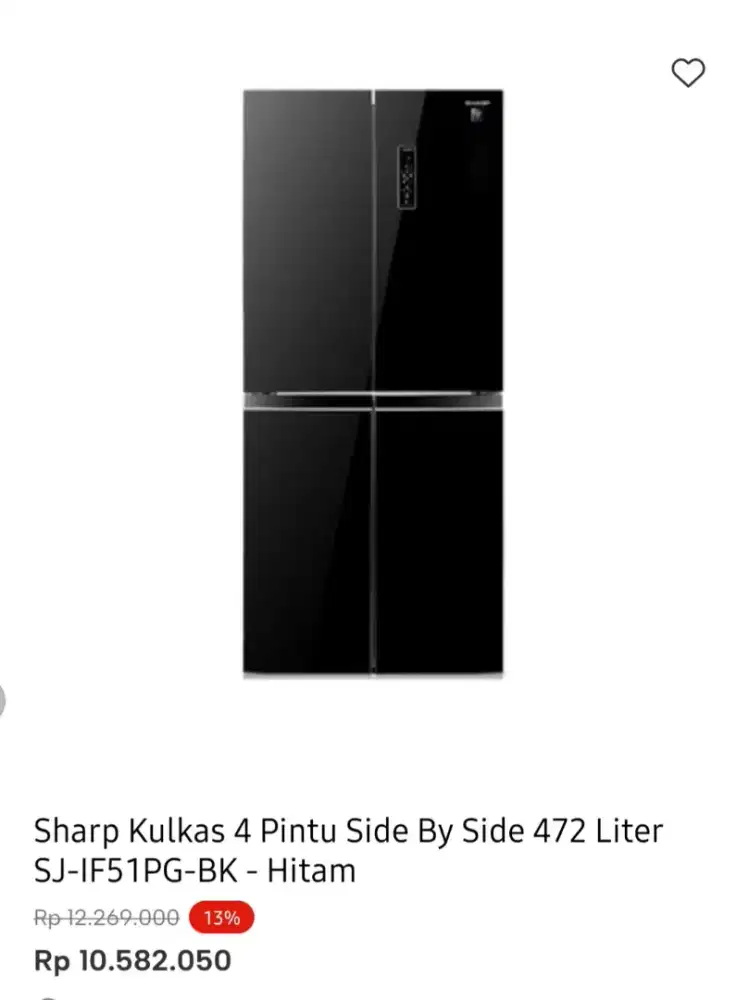 KULKAS SHARP MULTIDOOR 472LITER