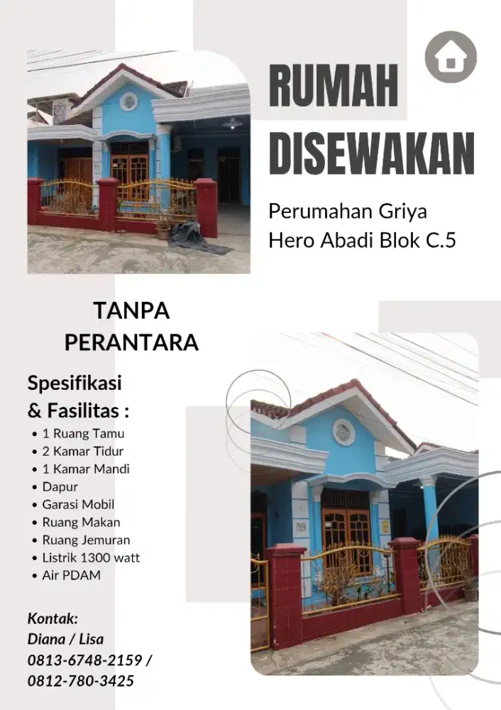 Disewakan Rumah Siap Huni