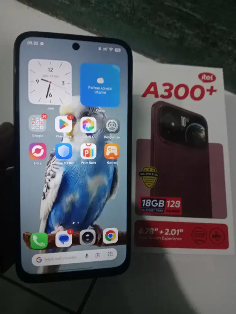 Itel A300 plus NFC ram 6+6/128gb fullset mulus baru seminggu cakep