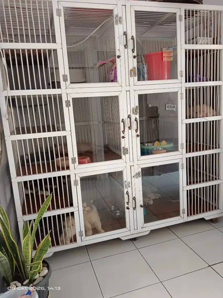 Kandang Alumunium 3lantai 6ruangan