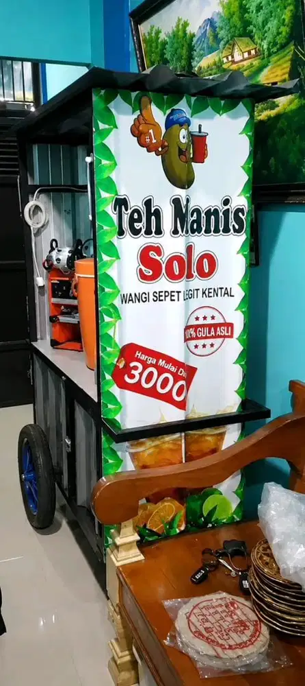 Dijual gerobak mulus seperti baru
