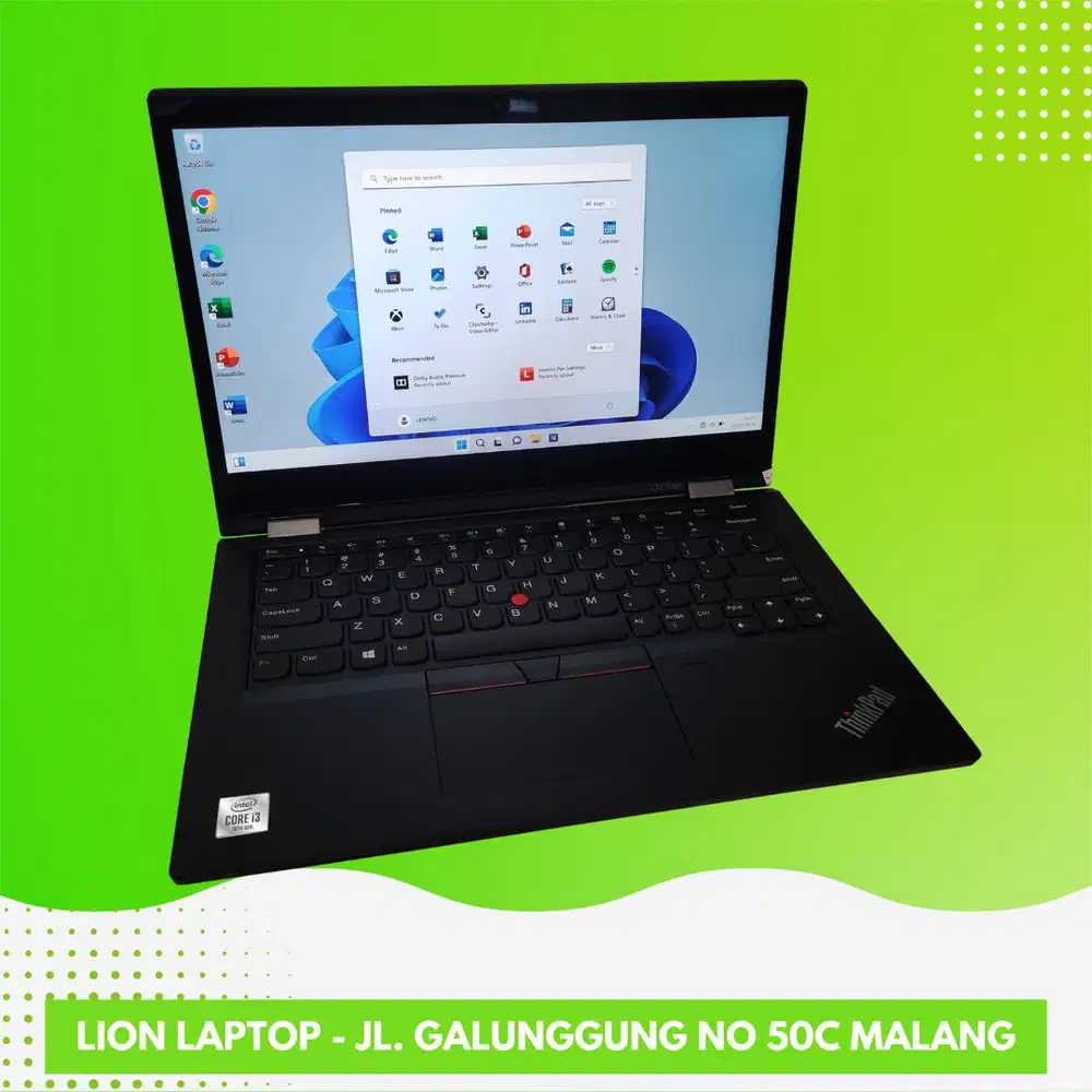 Core i3 Gen 10 Flip 360° Include Stylus Lenovo Thinkpad YOGA L13 [23|1