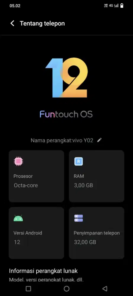 Jual hp Vivo y02