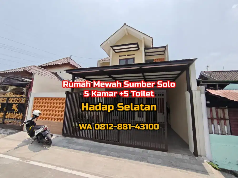 RUMAH MEWAH BARU STRATEGIS SUMBER BANJARSARI SOLO SURAKARTA
