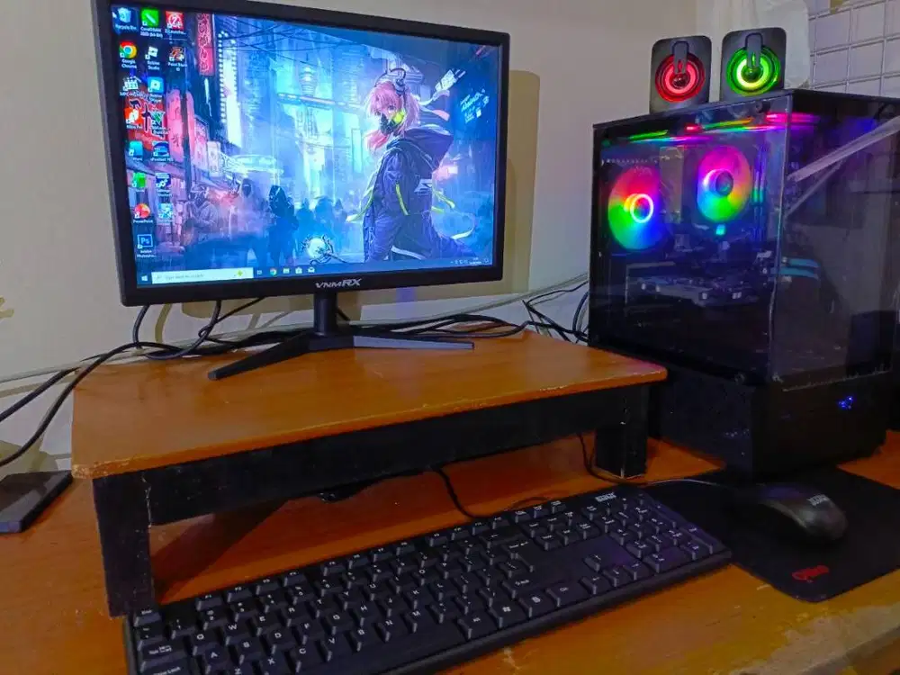 PC Gaming core i5 fullset kondisi baru bisa desain grafis dan edit