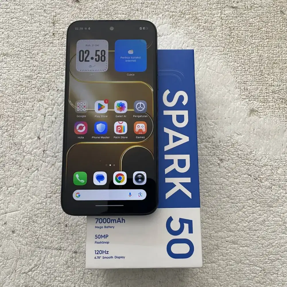 Tecno Spark 50 Warna Ink Black 6/128GB