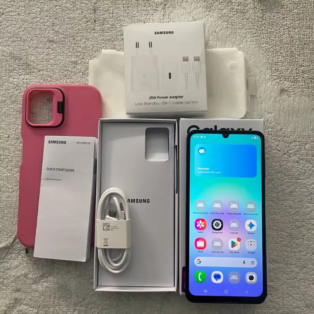 Samsung Galaxy A08 Warna Dark Blue 4/128GB