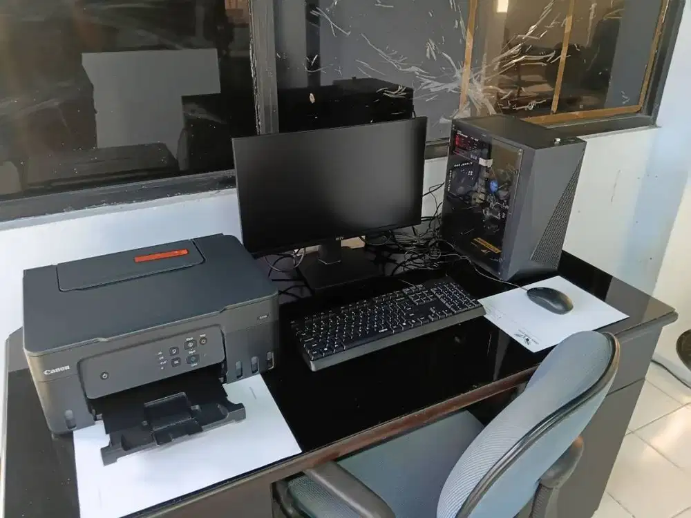 PC Office Core i5 fullset + printer cocok untuk kantoran sekolahan dll