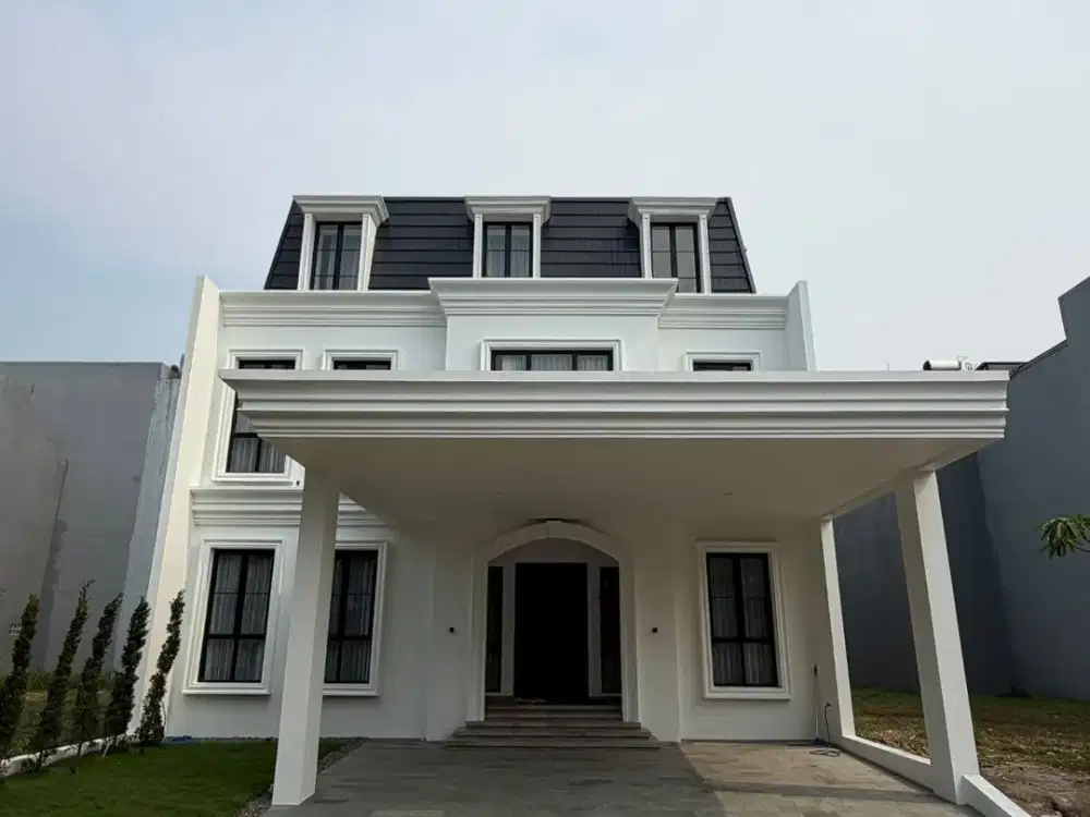 Rumah Baru 3 Lantai Bangunan Mandiri di Alam Sutera Semi Furnished