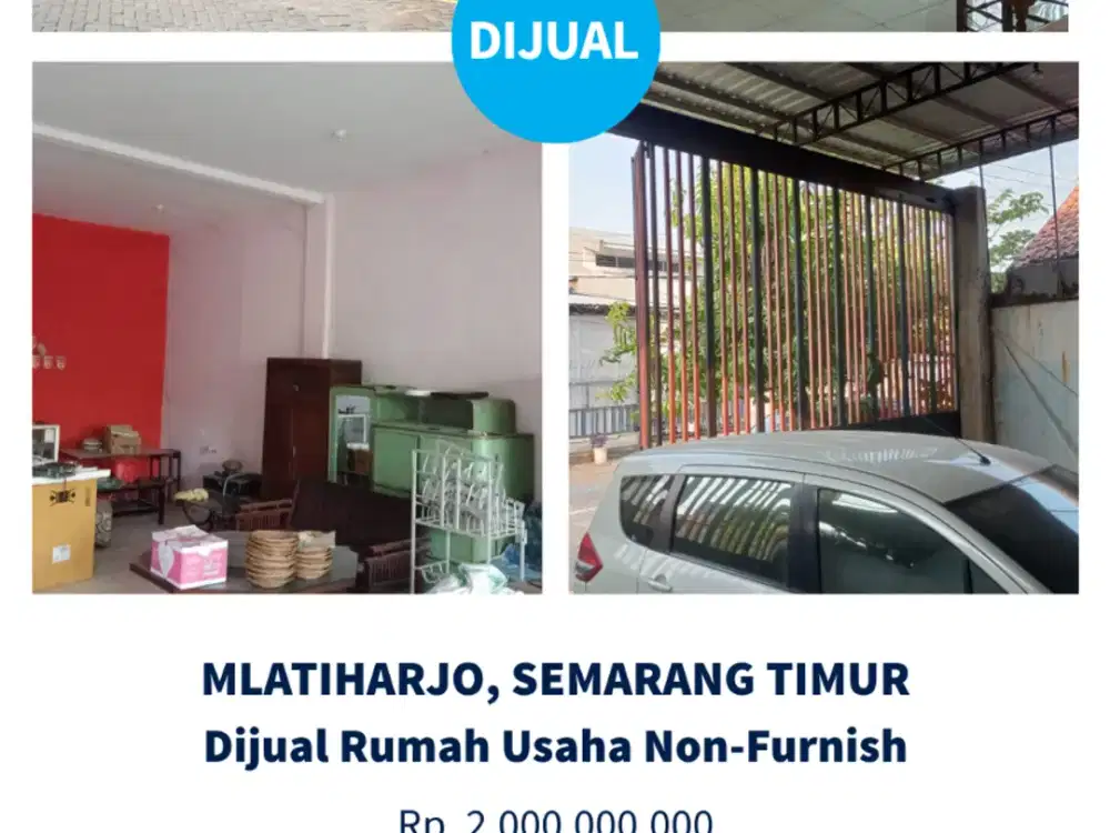 Dijual Rumah Usaha Siap Pakai, Citandui, Semarang Timur