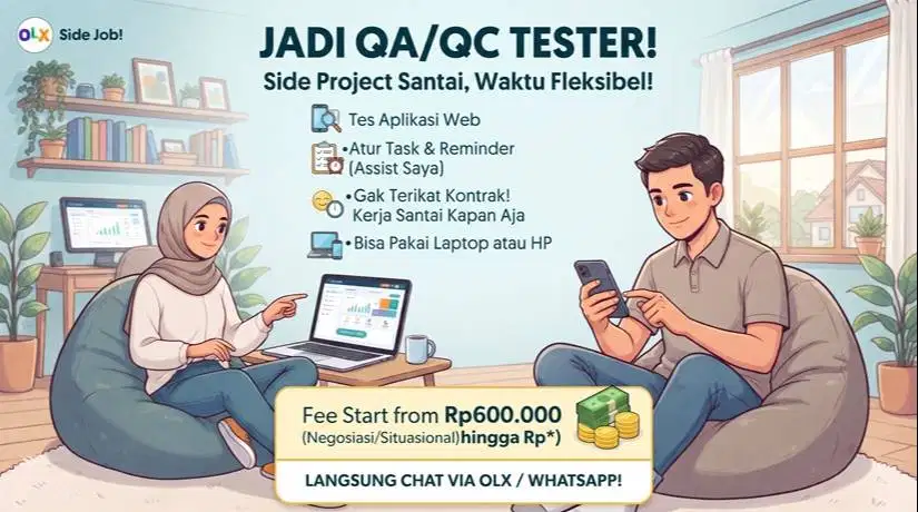 Cari Tester & Task Assistant (Project Santai, Waktu Fleksible)