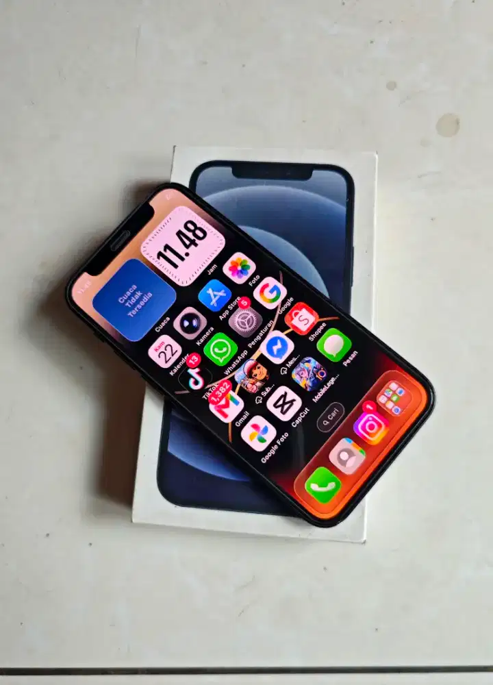Iphone 12 mini fulset siap pakai