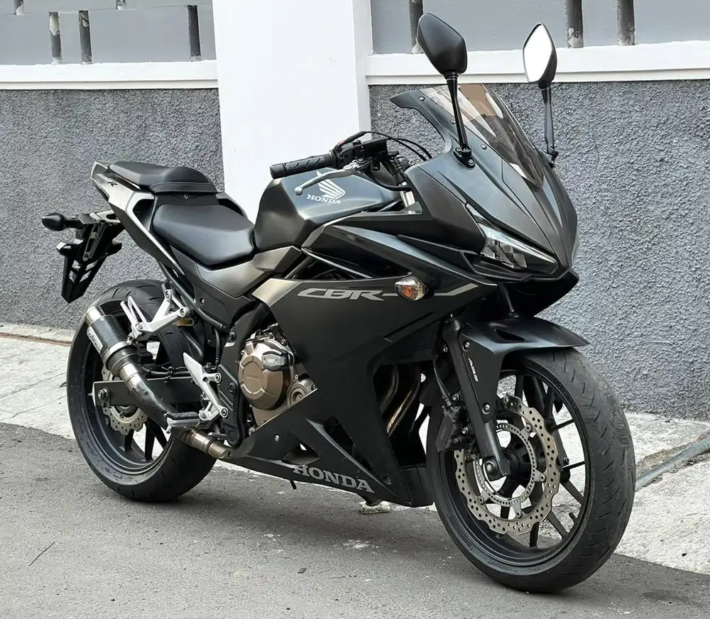 Moge Honda CBR 500 ABS low KM 19 rb 2019 leovince hitam cbr500 250