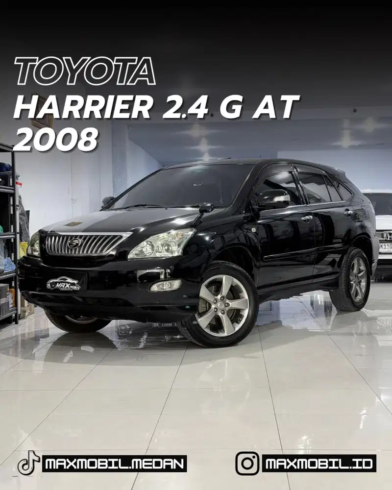 [DP 25JT‼️] TOYOTA HARRIER 2.4 G AT 2008 pemakaian 2009