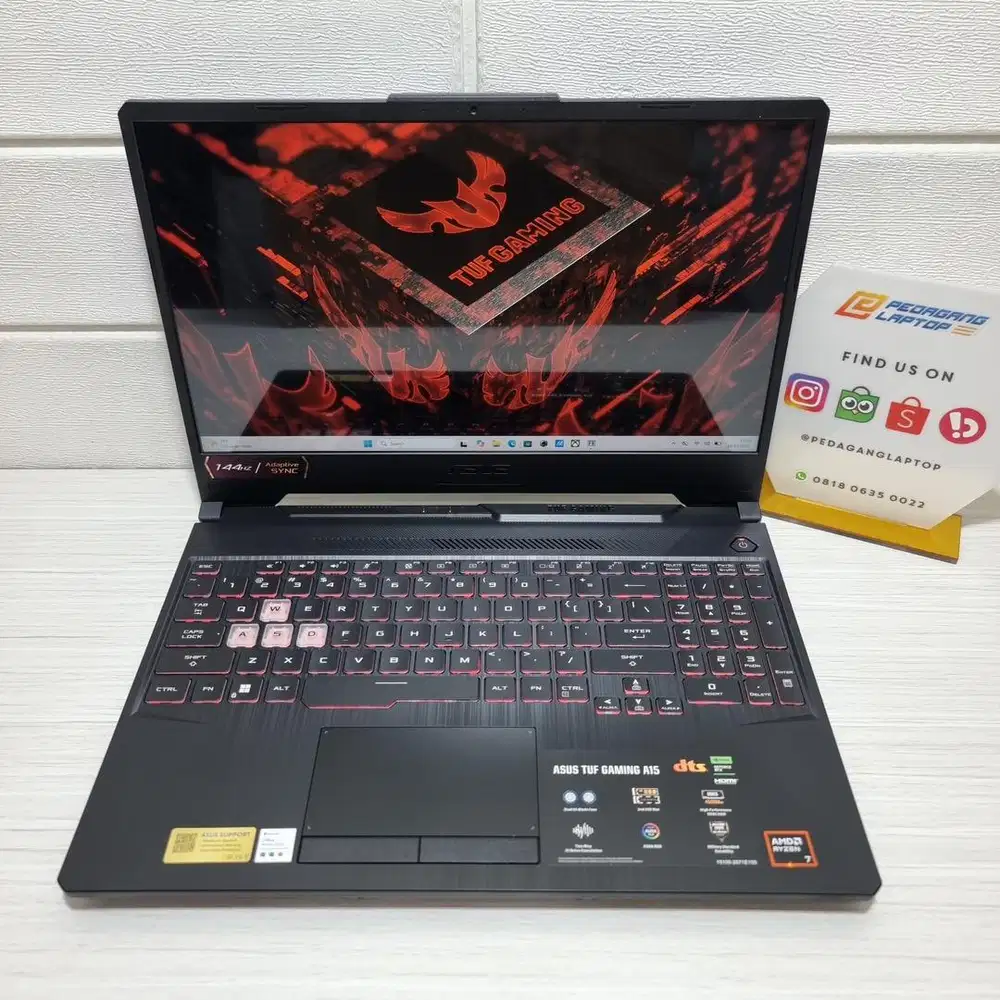 Asus Tuf Gaming A15 FA506NCQ AMD RYZEN 7 170 RAM 8GB SSD 512GB RTX3050