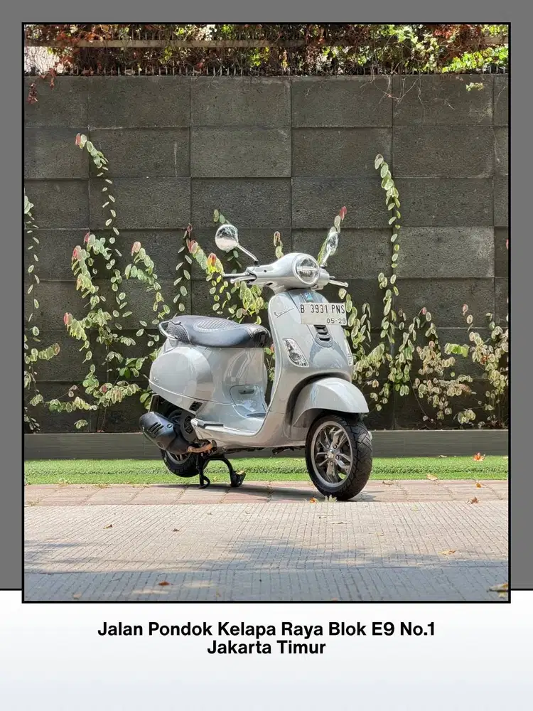 TERMURAH PIAGGIO VESPA LX 125 IGET FACELIFT TAHUN 2024 GREY MATERIA