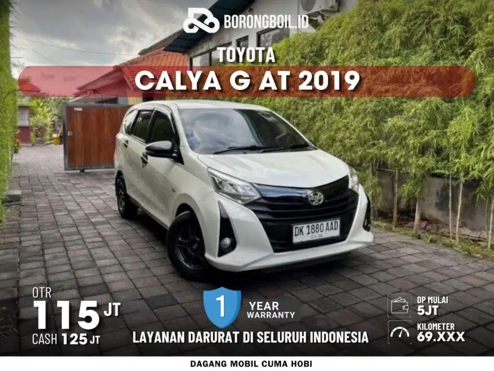LOW KM!! Toyota Calya G AT 2019 Putih