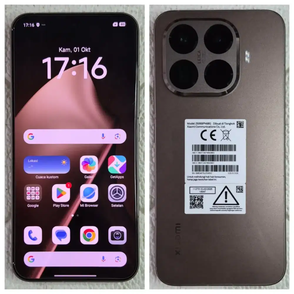 XIAOMI 15T PRO RAM 12/512 FULLSET SUPER MULUS NO MINUS
