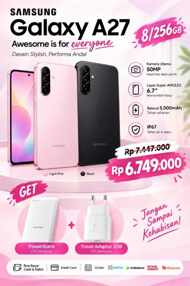 Samsung Galaxy A27 promo di fonel store
